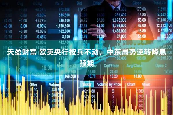 天盈财富 欧英央行按兵不动，中东局势逆转降息预期